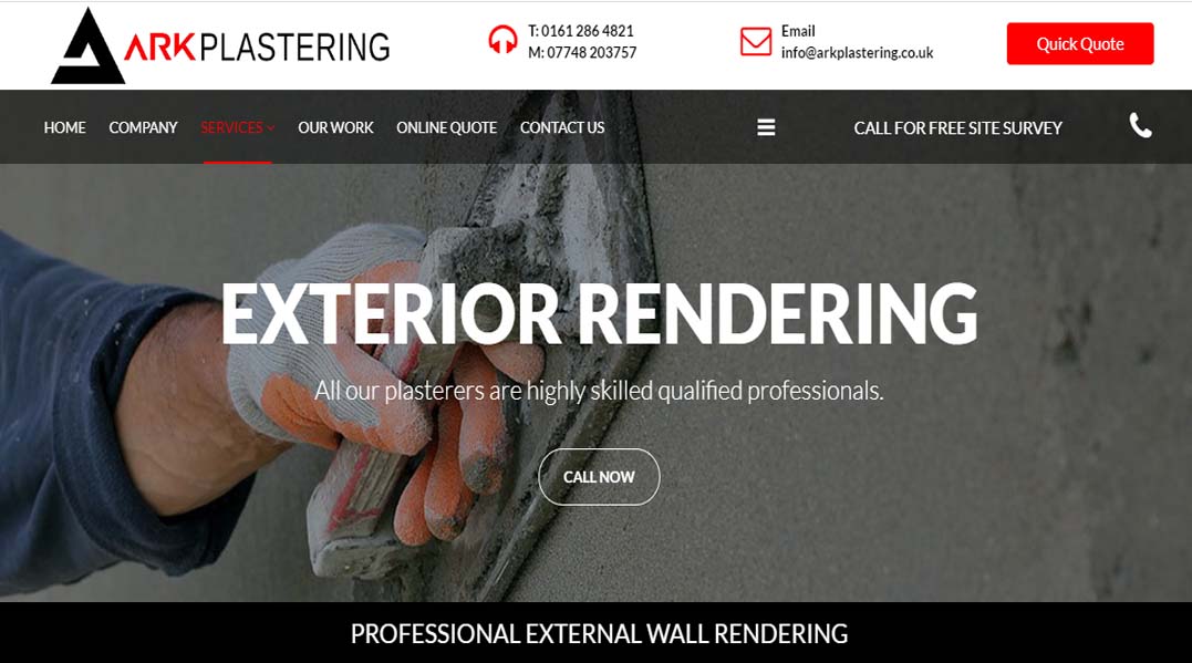 KRender Warrington Tyrolean, Pebble Dash & Cement render